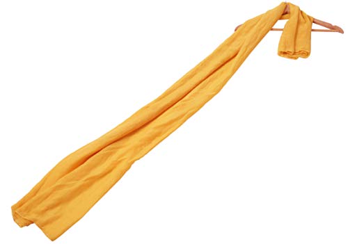woogwin Women's Cotton Scarves Lady Light Soft Fashion Solid Scarf Wrap Shawl - color: Ginger