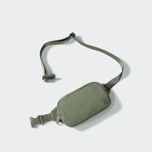 Pander Mini Belt Bag – Ultra Compact, Fits 6.7” Phone, Lipstick, Earbuds, Essentials, Small Crossbody Waist Purse, Grey Sage - color: Grey Sage