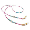 Damanse Beaded Glasses Chain,Eyeglass & Sunglass Strap For Women Stylish - color: Turquoise Design