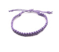 Hemp Bracelet Adjustable - color: Light Purple
