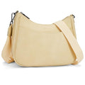 APHISON Trendy Leather Crossbody Purse with Adjustable Strap, Women's Shoulder Handbag - color: 08-light Yellow