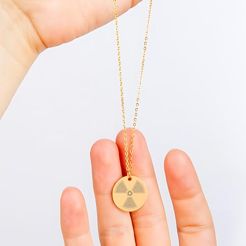 Personalized Radiologist Engraved Necklace with Beam Symbol - Custom Radiology Graduation Retirement Gift for Women - Medical School Jewelry