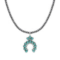 coadipress Navajo Pearl Necklace Western Jewelry for Women Boho Beaded Choker Necklaces Vintage Turquoise Pendant Cowgirl Necklace - style: Horseshoe