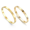 2-Pack Friendship Bracelets for Women - 18K Gold Plated Titanium Steel Cuff Love Bangle Set with Cubic Zirconia | Sister Jewelry Gift, Eco-Friendly Packaging, Durable Everyday Wear - size: X-Large
