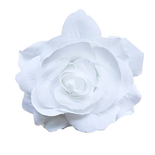 Hair Flower Clips Brooch Boutique Hair Accessories Bohemia Hairpins for Women Girls (White) 1 Count (Pack of 1) - color: White