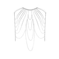 Women's Sexy Suit Body Chain - color: Silvery Color-Multilayer Shoulder Body Chain-5