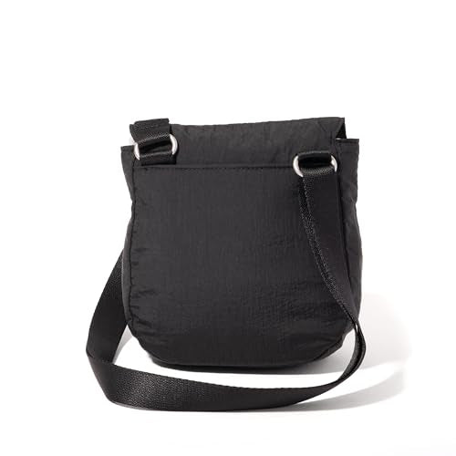 Baggallini Swift Flap Mini Crossbody - color: B-lite Black