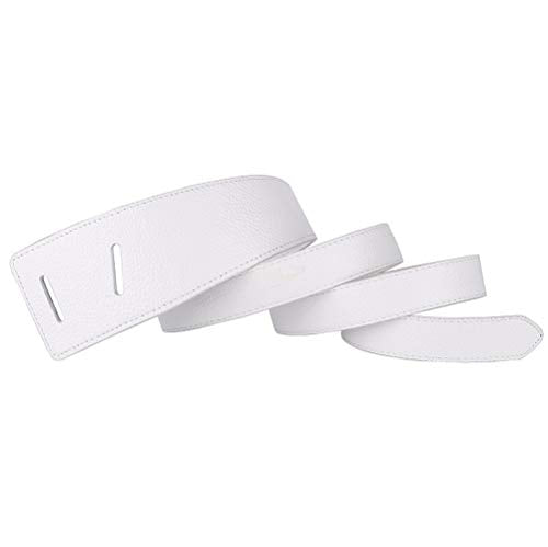 ALAIX Women's Leather Belt Dress Belt for Jeans Jumpsuit Coat Fashion Tie a Knot Genuine Leather Waist Belt - color: White, size: Waist Size up to 34 inches