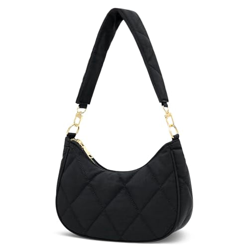 KKXIU Shoulder Bag for Women Cute Hobo Purses and Handbags Retro Clutch Underarm Purse | Cute - color: N-black