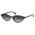 SOJOS Trendy Polarized Oval Sunglasses for Women Retro Chic 90s Shades Lightweight Sunnies SJ2656 - color: Green Frame Grey Grading Lens