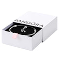 PANDORA Moments Snake Chain Slider Bracelet - Charm Bracelet for Women - Sterling Silver with Clear Cubic Zirconia - 11"
