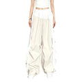 Women Y2K Lace Fringe Hip Scarf Boho Triangle Tassel Waist Cover Up Skirt Wrap Sheer Tie Belt Aesthetic Streetwear - color: B White