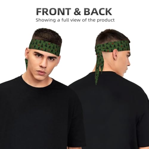 Sports Tie Headband Bandana Running Athletic Sweat Band Elastic Adjustable Sport Head Tie for Men Women Head Ties Ninja Tie Headbands Tennis Sweatbands Soccer Basketball Teams Running Head Band - color: Funny savage