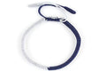 Dowling Brothers One Tibetan Monk Lucky Minimal Rope Buddhist Handmade Knot Bracelet - color: HALF NAVY WHITE