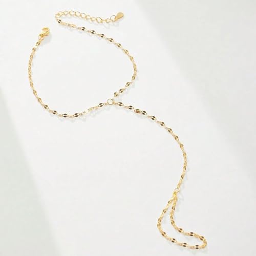 choice of all Hand Chain Bracelet Gold Finger Ring Bracelet Hand Chain for Women Trendy Birthday Jewelry Gifts - color: A5:hand chain