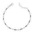 LeCalla 925 Sterling Silver Bracelets for Women | Women’s Link Bracelets | Italian Bead Ball Chain Bracelet | Mother's Day Birthday Anniversary Fashion Jewelry Gift for Women - color: Oval and Round Bead Ball