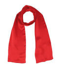 ANDANTINO 100% Silk Scarf for Women 59”*6.3” Long Shawls for Headscarf and Neck- Oblong Hair Wraps with Gift Packed - color: Solid Color-red