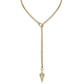 18K Gold Plated Knight's Shield Slip Chain for Women - color: 18KGold-Plated, size: 27''