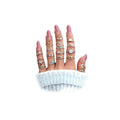 FUTIMELY Boho Retro Stackable Rings Sets for Women Knuckle Joint Finger Knuckle Nail Ring Sets Moon Stars Stack Preppy Statement Rings Cute Trendy Stuff Jewelry - style: A-1