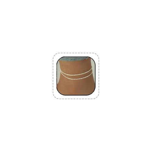 Ankle Bracelets for Women Gold Silver Layered Glitter Anklet for Women Waterproof Beach Cross Anklet Set Dainty Summer Foot Jewelry - color: Silver Layered Anklet