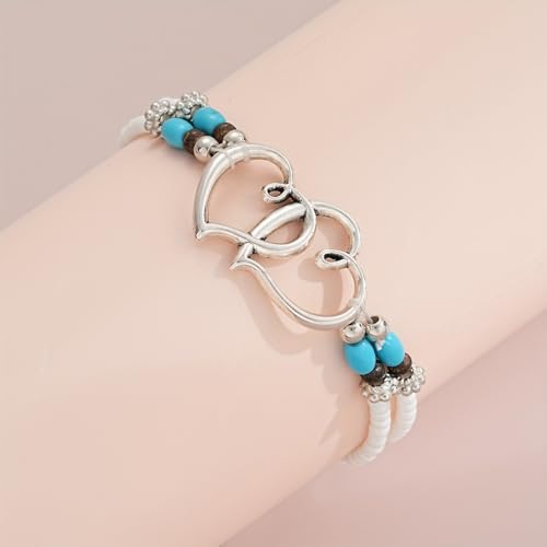 ZMANYIJEW Shell Ankle Bracelet Set for Women, Boho Pearl Adjustable Anklet,Beaded Layered Ankles Bracelets Shell Pendant Elastic Foot Chain Anklets for Women - style: 2pcs