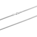 LUHE Silver Chain Sterling Silver Snake Chain Necklace 1MM Italian Crafted Thin Chains Lightweight Strong Chains - Lobster Claw Clasp Gifts for Women 14-30 inchs - size: 2mm snake chain 18in