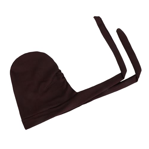 YYAOJHAO Pre Tied Bandanas Headscarf for Women - Solid Wave Chemotherapy Caps Headwrap Chemo Turban Headwear Hats - color: Coffee