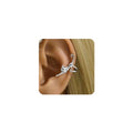 Cat Earring for Women - Cute Ear Cuff Climber Crawler Earring Silver Non Pierced Ears Hypoallergenic Earrings for Cat Lover Funny Jewelry - color: B