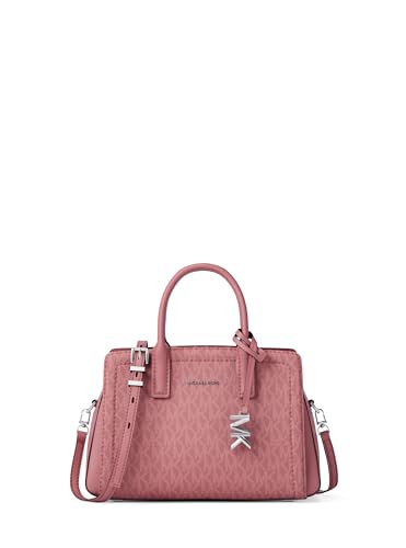 MICHAEL Michael Kors Laila Extra Small Crossbody - color: Silver-tone Hardware/Signature Coated Twill/Rosewood