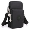 WITERY Waterproof Nylon Cute Crossbody Cell Phone Purse Smartphone Wallet Bag for Women - color: Black 2