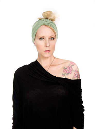 Twist Headband Extra Wide Scrunch Turban (Sage Green) - color: Sage Green