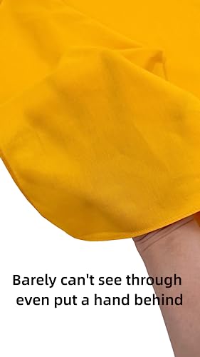 100% Cotton Bandana 27x27 Large Solid Head Scarf for Men Women Thick Opaque Reusable Wrapping Cloth Gift & Lunch - color: Yellow Single