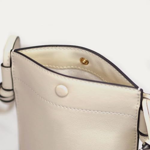 Rever Rubin Phone Crossbody Sling Bag, Leather, Fits Phone, Cards, Essentials | Phone - color: Milk (White)
