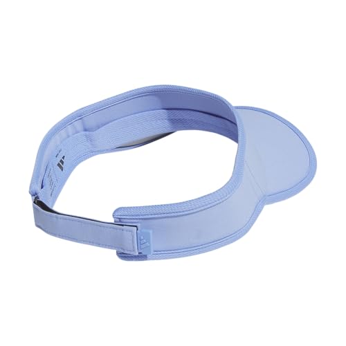 adidas Women's Superlite Visor – Lightweight Moisture-Wicking Running Tennis Hat - color: Blue Fusion/3