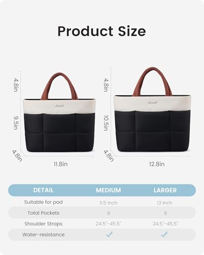 LOVEVOOK Small Tote Bags for Women, Puffer Purse and Handbags, Mini Crossbody Puffy Top Handle Shoulder Satchel Bag - color: Tan, size: 11.5 Inch