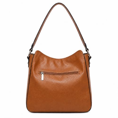 Montana West Hobo Bag for Women Crossbody Purse and Handbags Ladies Chic Shoulder Bags - color: Brown