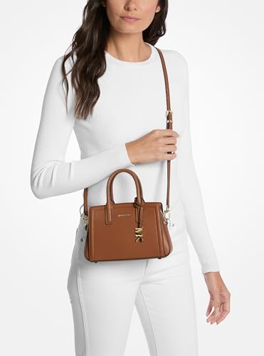 MICHAEL Michael Kors Laila Extra Small Crossbody - color: Gold-tone Hardware/Embossed Goat Leather/Luggage