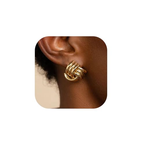 Pearl Earrings for Women 14K Gold Freshwater Pearl Hoop Earring Dangle Drop Wedding Earrings Bridal Bridesmaid Jewelry Gifts for Women - color: Circle-3