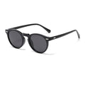 Ridering Kids Polarized Round Sunglasses,Cute Retro Sun Glasses for Toddler Girls Boys Party Beach Shades Age 3-9 - color: Black