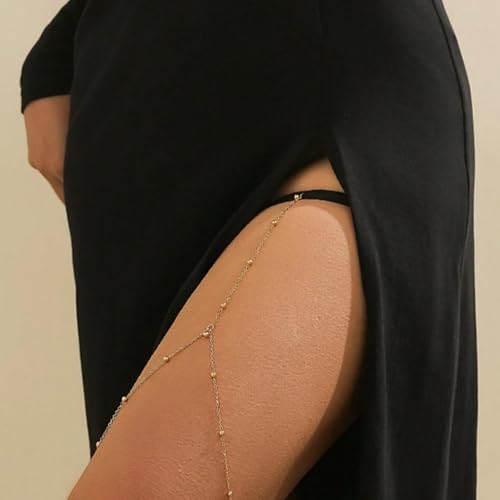 Thigh Chain Leg Chain Jewelry for Women Leg Body Jewelry for Women - color: Bead
