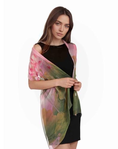 Xyueanlo Fashion Scarves for Women Lightweight Elegant Scarf Sunscreen Wraps Shawls - color: Green