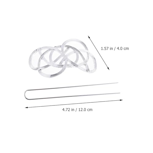 FRCOLOR Vintage Hair Bun Holder Clips 2pcs Geometric Hair Cuff Stick Set for Women for Updo Styling and Bun Makers