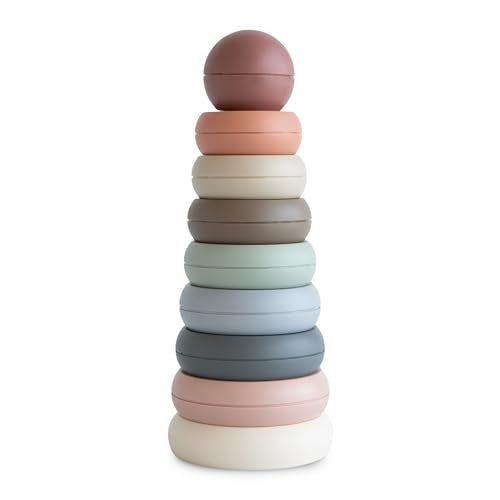 mushie Stacking Rings Toy | Made in Denmark (Original) - color: Original