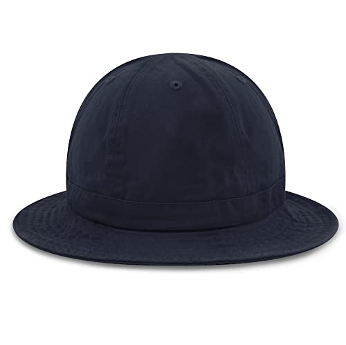 Women's Cotton Bucket Hat, Lightweight Packable Summer Sun Hat with Round Top Design for Beach Travel - color: 1. Tennis - Navy, size: Small-Medium