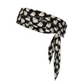 Sports Tie Headband Bandana Running Athletic Sweat Band Elastic Adjustable Sport Head Tie for Men Women Head Ties Ninja Tie Headbands Tennis Sweatbands Soccer Basketball Teams Running Head Band - color: Cute ghost