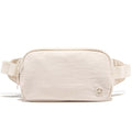 Pander Mini Belt Bag – Ultra Compact, Fits 6.7” Phone, Lipstick, Earbuds, Essentials, Small Crossbody Waist Purse, White Opal - color: White Opal