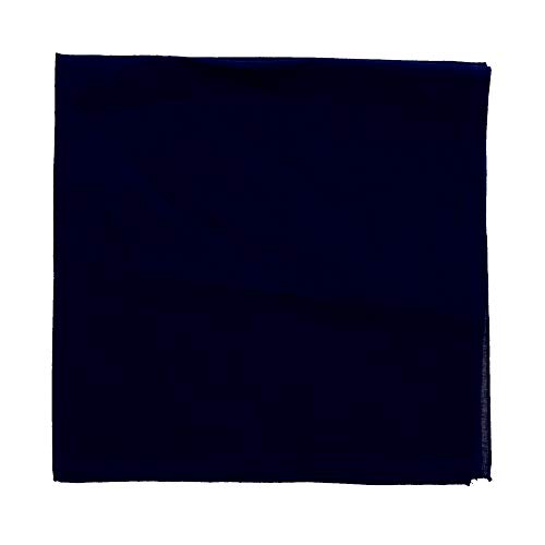 Motique Accessories Solid Color Bandana - Set of 4 - color: Navy White