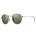 Pro Acme Polarized Round Sunglasses for Women Men Classic Retro Circle Metal Sun Glasses 50mm - color: D Gold Frame G15 Lens