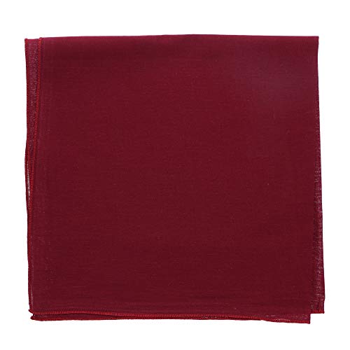 Motique Accessories Solid Color Bandana - Set of 4 - color: Burgundy Red