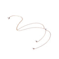 HUNO Sexy The Bikini Back Necklace Pearl Backdrop Necklace Body Chain for Women Bridal Jewelry - color: Gold